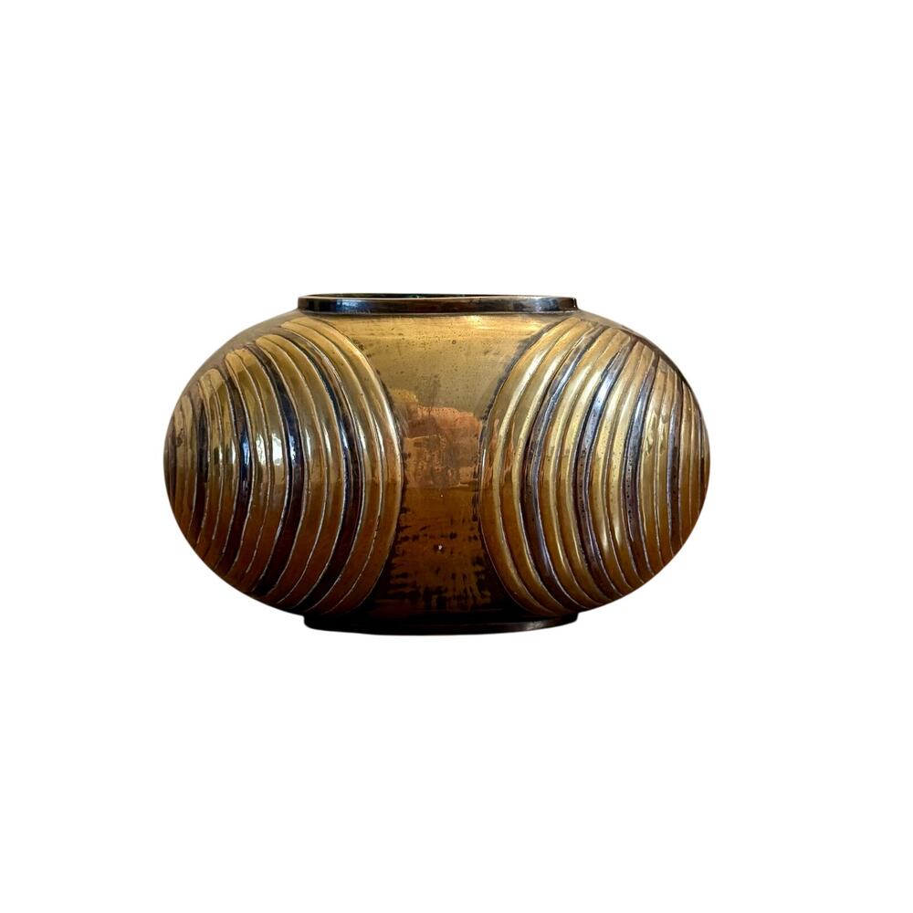 Vintage Solid Brass Vase